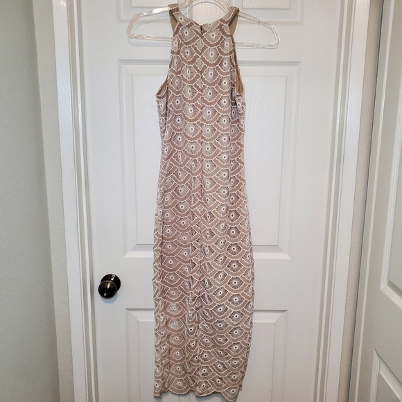 Aura Lace Midi Dress Sz S Sleeveless - Picture 6 of 12